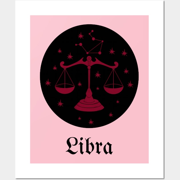 LIBRA ZODIAC SIGN Wall Art by Top To Bottom